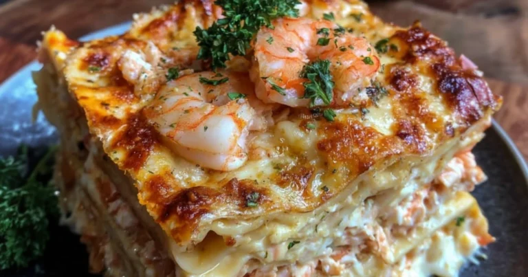 Receta de Lasaña de Mariscos con Camarón y Cangrejo: El Plato Especial para Sorprender
