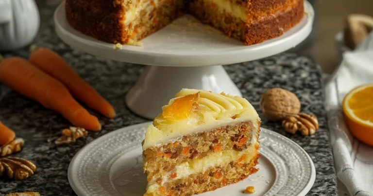 Tarta de Zanahoria 🥕 y Piña 🍍 Súper Jugosa: ¡El Capricho Casero Más Irresistible!