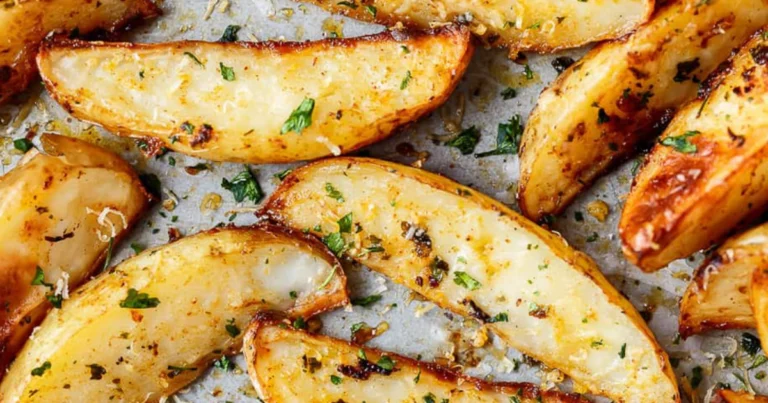 papas aplastadas crujientes con ajo y parmesano  una delicia al horno que conquista