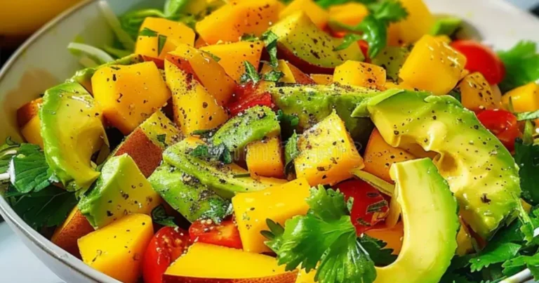 Ensalada de Pollo, Mango y Aguacate: Refrescante, Saludable y Deliciosa
