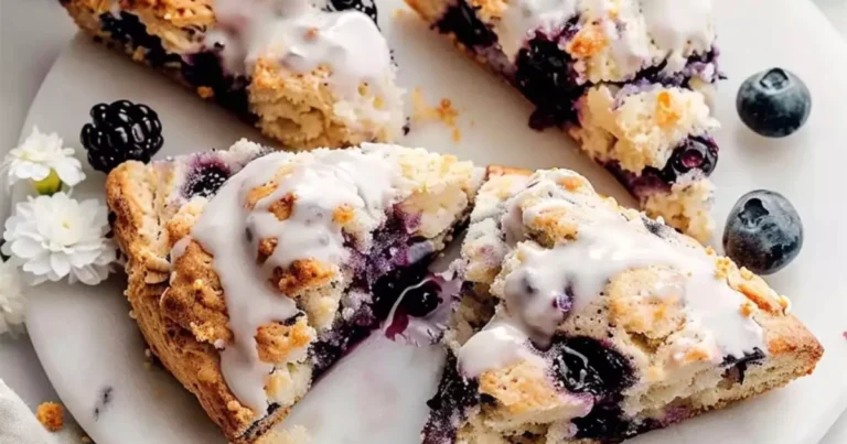 Escones de Limón y Arándanos Receta Fácil y Deliciosa para el Desayuno o Brunch
