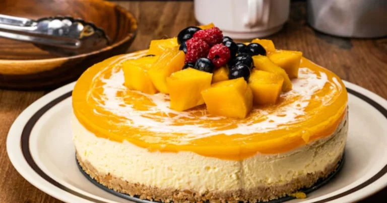 Cheesecake de Mango: El Postre Cremoso y Refrescante que Enamora