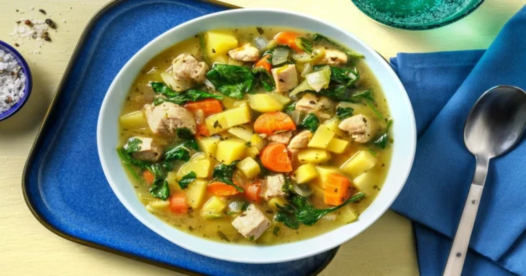 Sopa Antiinflamatoria de Pollo con Cúrcuma: Nutritiva, Casera y Poderosa