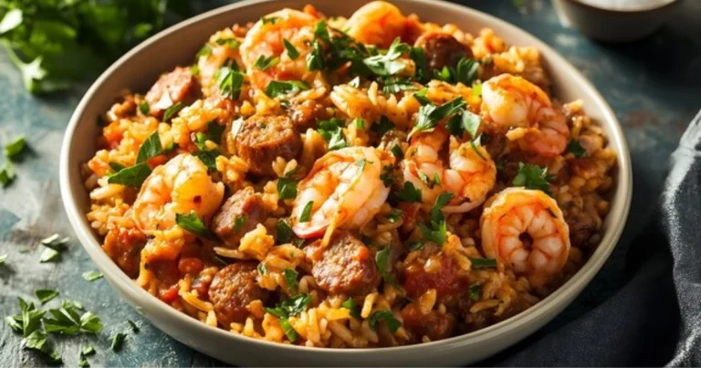 Receta de Arroz con Camarones y Salchichas al Estilo Jambalaya