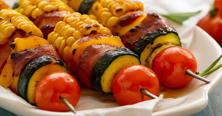 Brochetas de verduras a la parrilla: receta saludable y fácil