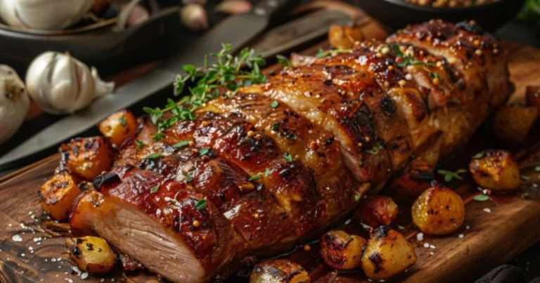 Receta de Rôti de Cerdo con Hierbas y Miel