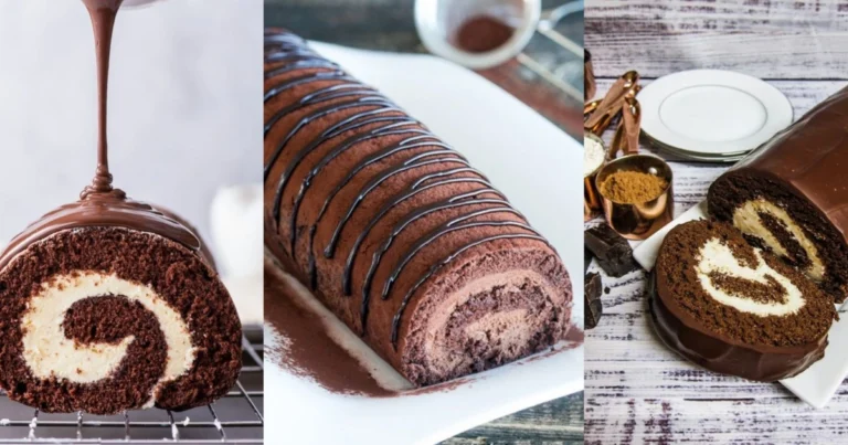 Rollo de chocolate con crema