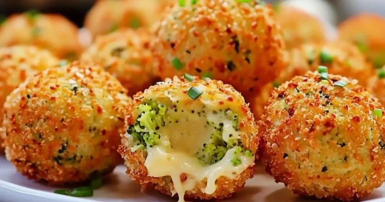 Croquetas de brócoli con queso fundido