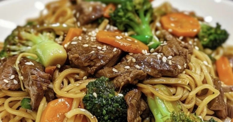 Fideos salteados con ternera y verduras: receta casera estilo asiático