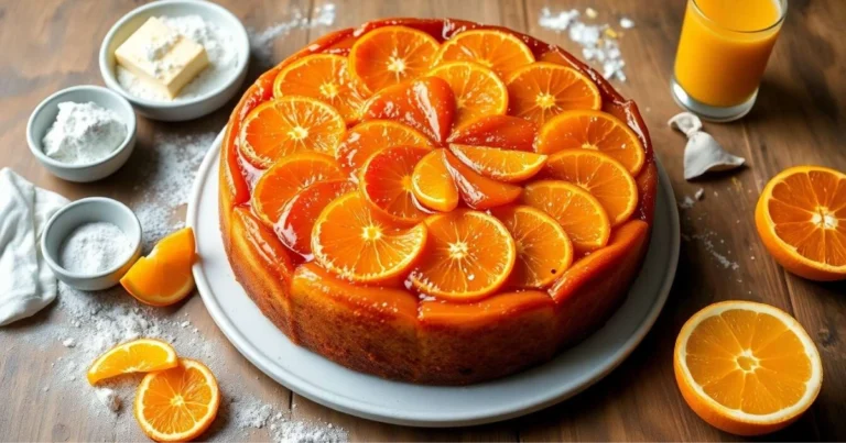 Pastel invertido de naranja: receta fácil y deliciosa