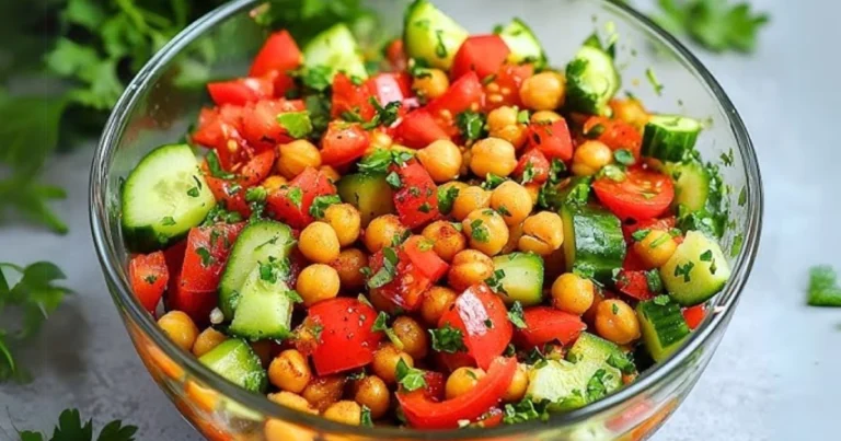 Ensalada de garbanzos mediterránea: receta fresca, nutritiva y fácil