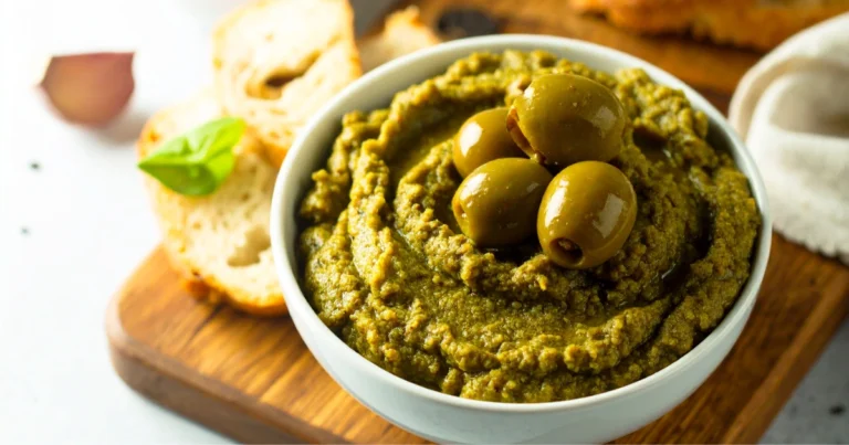 Hummus con Aceitunas Verdes y Hierbas: Receta Saludable y Mediterránea