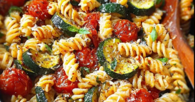 Pasta con calabacín y tomates cherry: receta fácil, nutritiva y llena de sabor