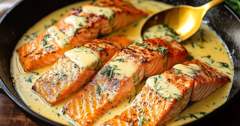 Salmón con salsa cremosa, patatas doradas y brócoli: receta completa y consejos prácticos