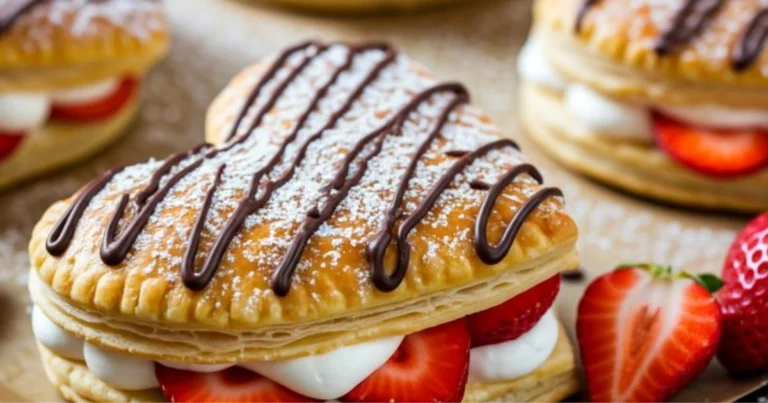 Milhojas de hojaldre con fresas y nata: receta elegante y fácil para sorprender