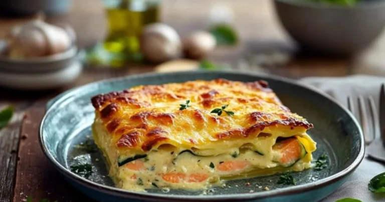 Lasaña de salmón y calabacín: receta fácil, nutritiva y llena de sabor