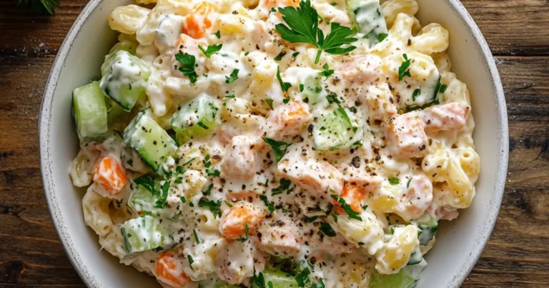 Ensalada de pasta con surimi y huevo duro: receta fácil y nutritiva