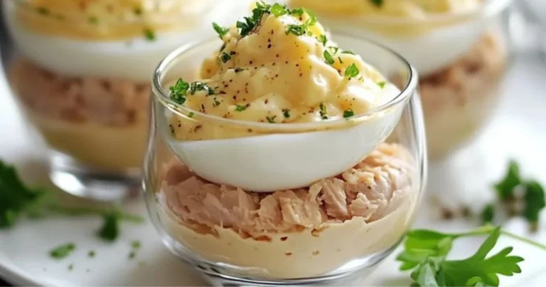 Vasitos fríos de atún, huevo y crema: receta fácil y elegante
