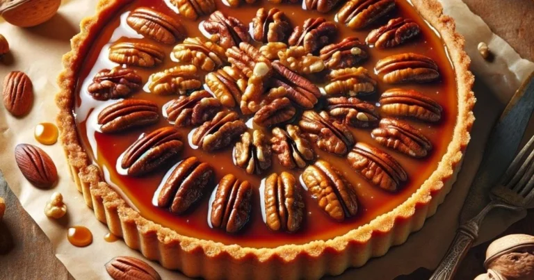 Tarta de nueces pecanas con caramelo: receta cremosa y fácil