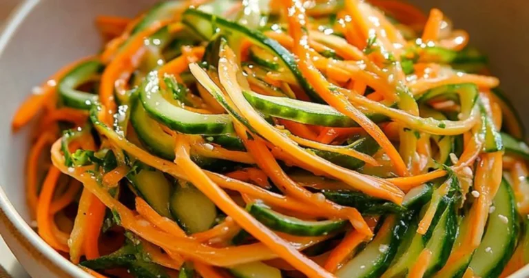 Ensalada de pepino y zanahoria con sésamo: receta fresca y saludable
