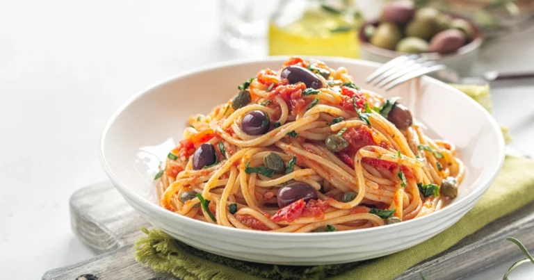 Espaguetis a la Puttanesca: Receta Italiana Tradicional y Saludable