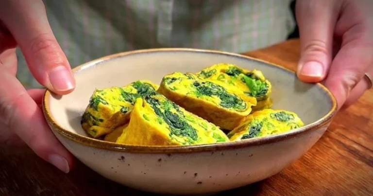 Tortilla enrollada de espinacas: receta saludable y deliciosa