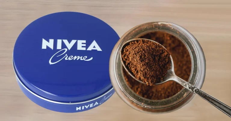Mascarilla casera de crema Nivea y café molido para rejuvenecer la piel