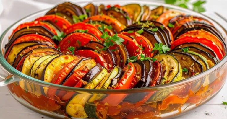 Ratatouille al horno: receta tradicional francesa con verduras frescas
