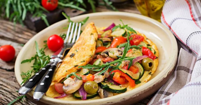 Tortilla de verduras con champiñones: receta saludable y fácil
