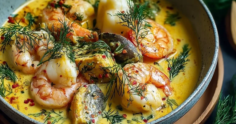 Guiso cremoso de pescado y mariscos: receta casera para sorprender