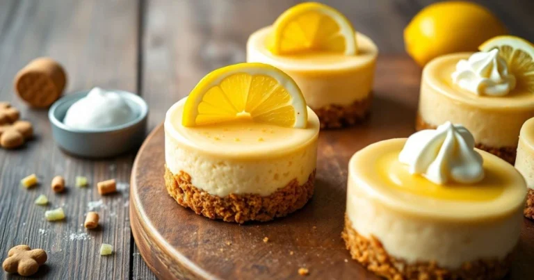 Mini Cheesecakes de Limón: Receta Fácil y Refrescante