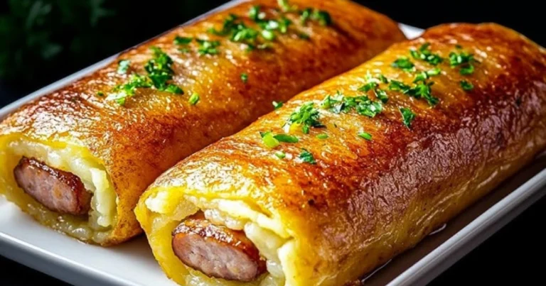 Panqueques Rellenos de Salchicha y Miel: Una Combinación Irresistible para Tu Desayuno