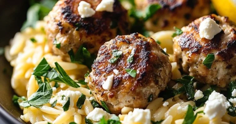 Albóndigas mediterráneas con orzo y salsa de yogur: receta completa y saludable