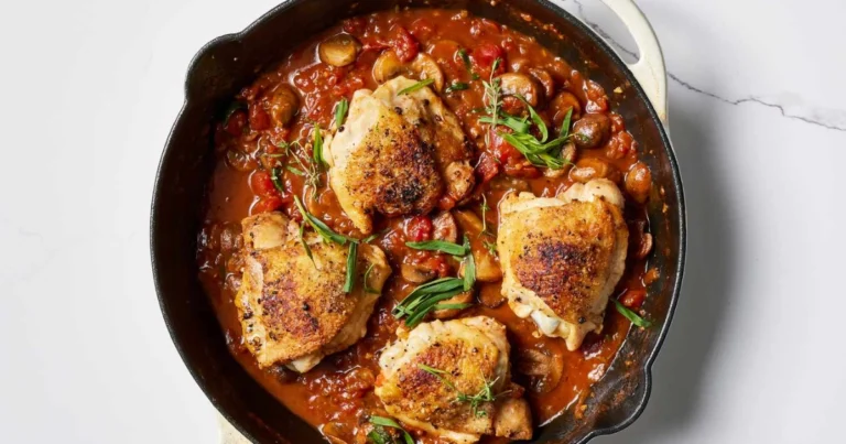 Pollo guisado con chorizo y pimientos: receta tradicional llena de sabor