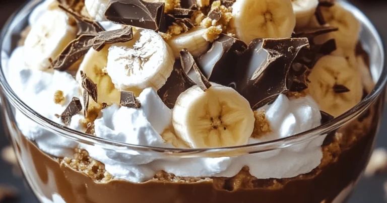 Trifle de Chocolate y Plátano: el postre cremoso que conquista a todos