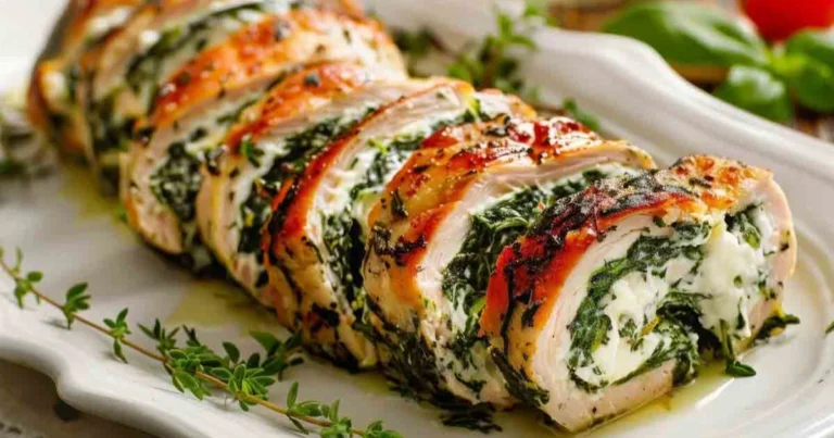 Pollo relleno al horno con espinacas y queso: receta completa paso a paso