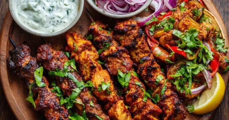 Brochetas de Pollo Marinadas al Estilo Mediterráneo: Receta Saludable y Llena de Sabor