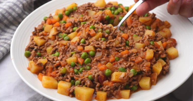 Guiso de carne molida con papas y verduras: receta completa y nutritiva