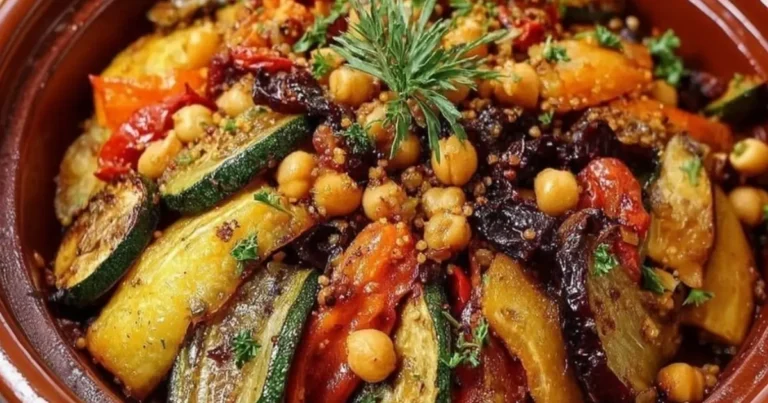Tajine de verduras con garbanzos: receta tradicional marroquí saludable y llena de sabor
