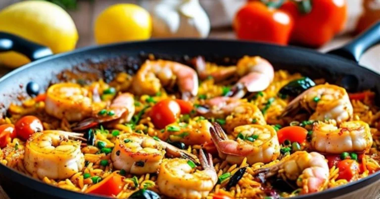 Paella de mariscos: receta tradicional española para disfrutar del auténtico sabor mediterráneo