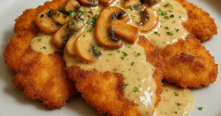 Escalopas de Pollo con Salsa Cremosa de Champiñones: Receta Casera y Deliciosa
