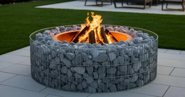 Cómo construir un brasero de jardín con piedras y malla metálica