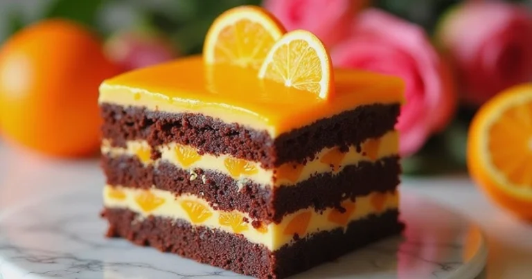 Entremets de naranja y chocolate: receta completa para un postre elegante