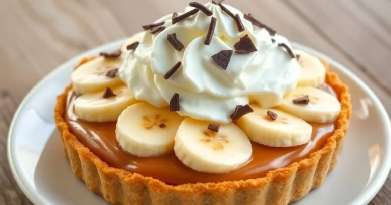 Tarta banoffee: receta casera de plátano, caramelo y nata