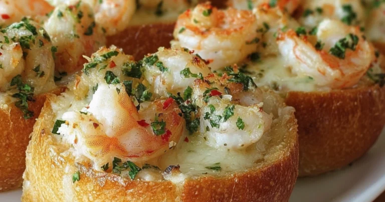 Tostadas de Camarones Cremosas Gratinadas: Receta Fácil y Sabrosa