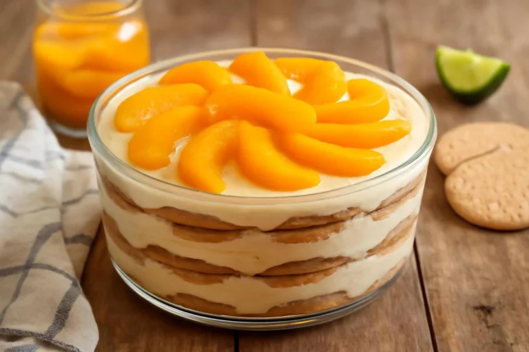 Carlota de durazno: receta completa, cremosa y fácil de preparar